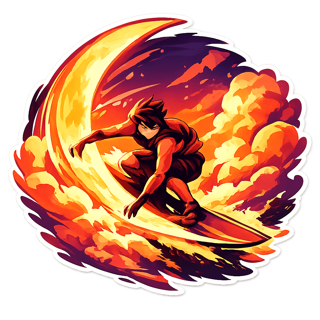 A Moon Surfer Slicing